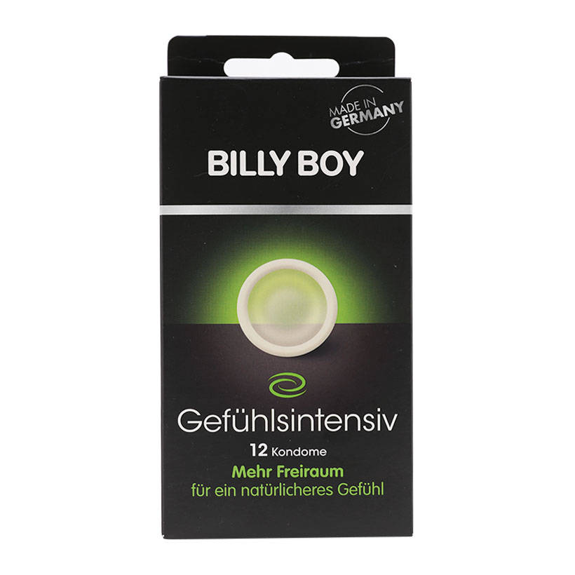 Bao cao su Billy Boy Gefühlsintensiv - Hứng khởi, cảm hứng gấp đôi, Hộp 12 cái