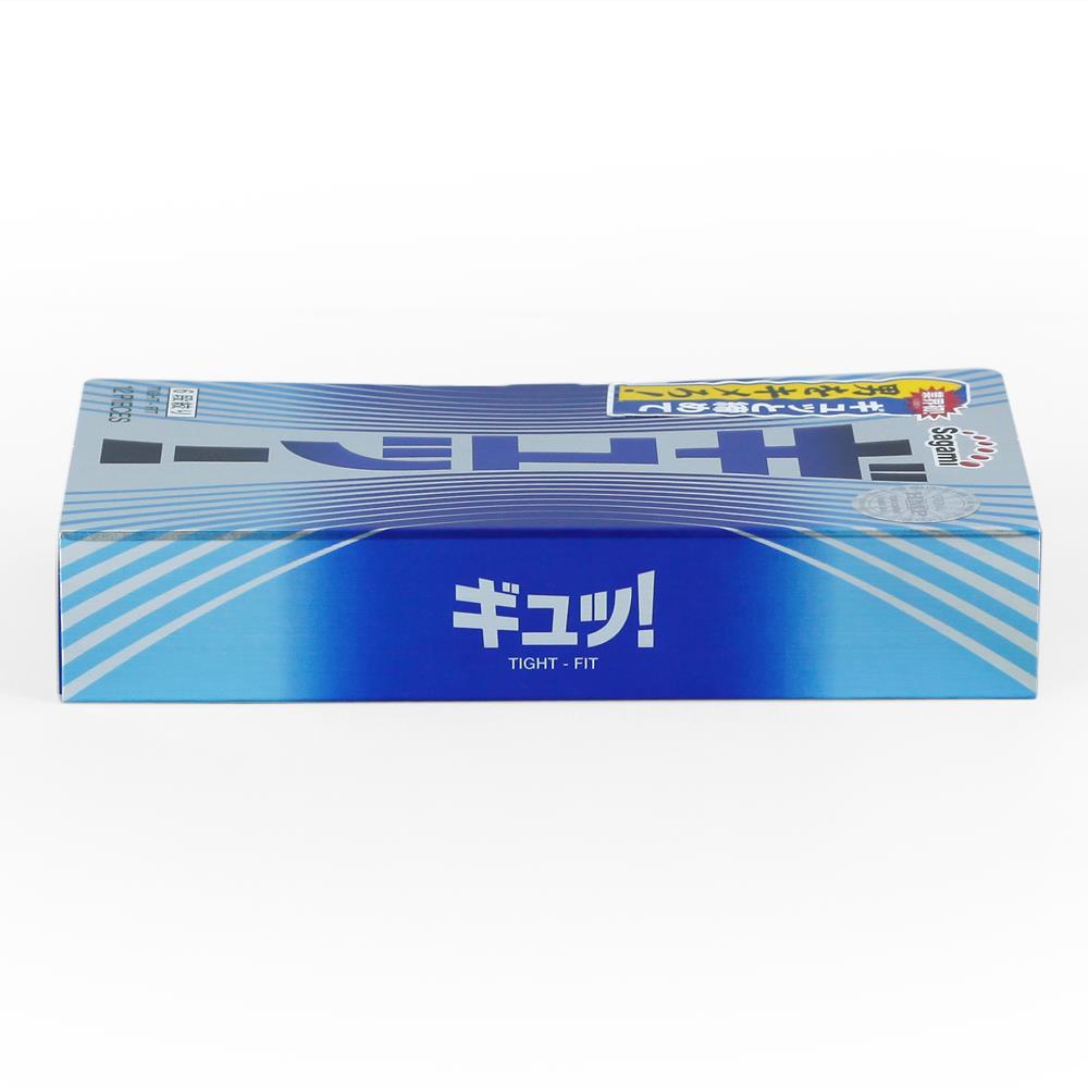 Bao cao su Sagami Tight-Fit siêu mỏng, 6 lớp lượn sóng, Hộp 12 cái