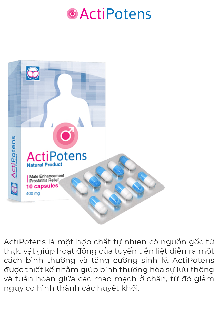 ActiPotens hỗ trợ bệnh tuyến tiền liệt, Hộp 10 viên
