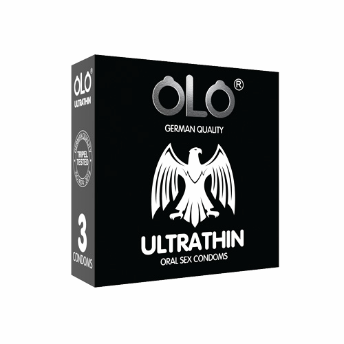 Bao cao su OLO Ultra Thin siêu mỏng Oral Sex, Hộp 3 cái