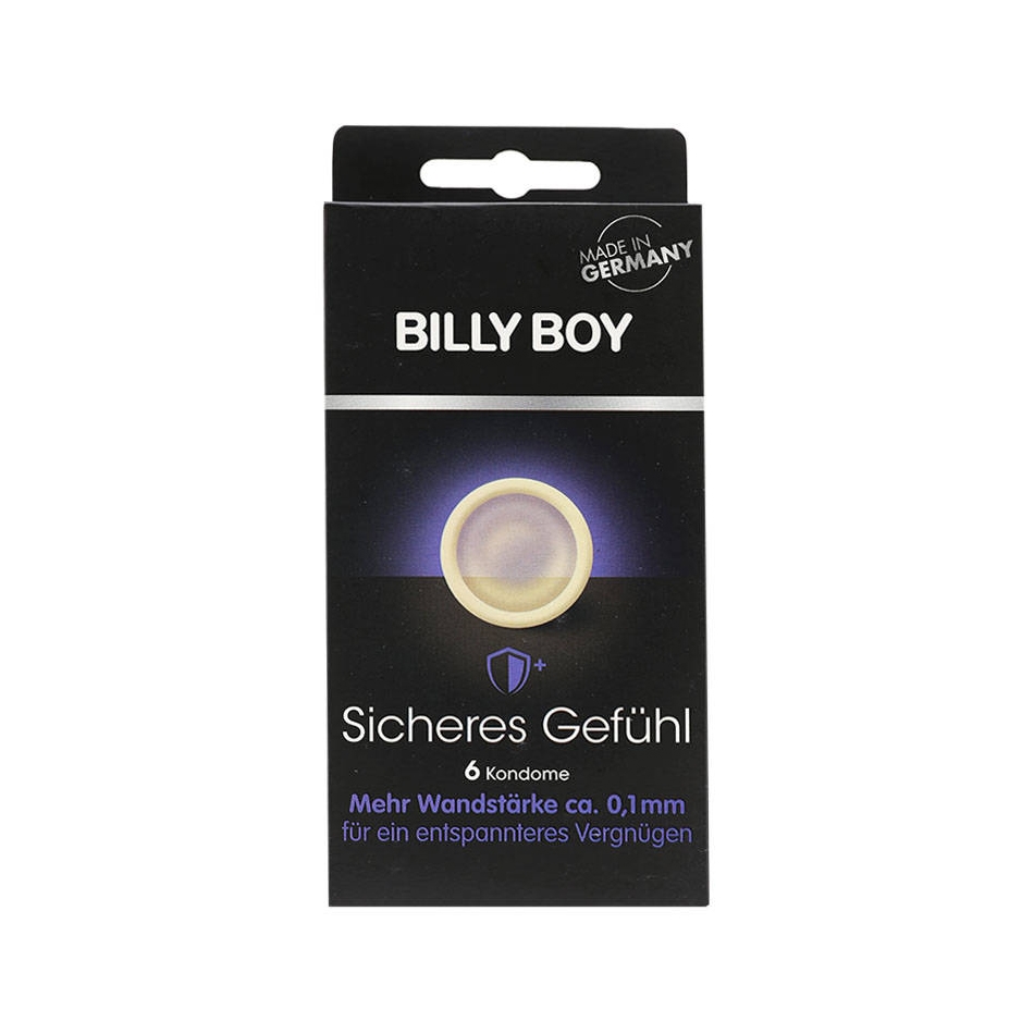 Bao cao su Billy Boy Sicheres Gefühl - Vững tâm, chống xuất tinh sớm, Hộp 6 cái