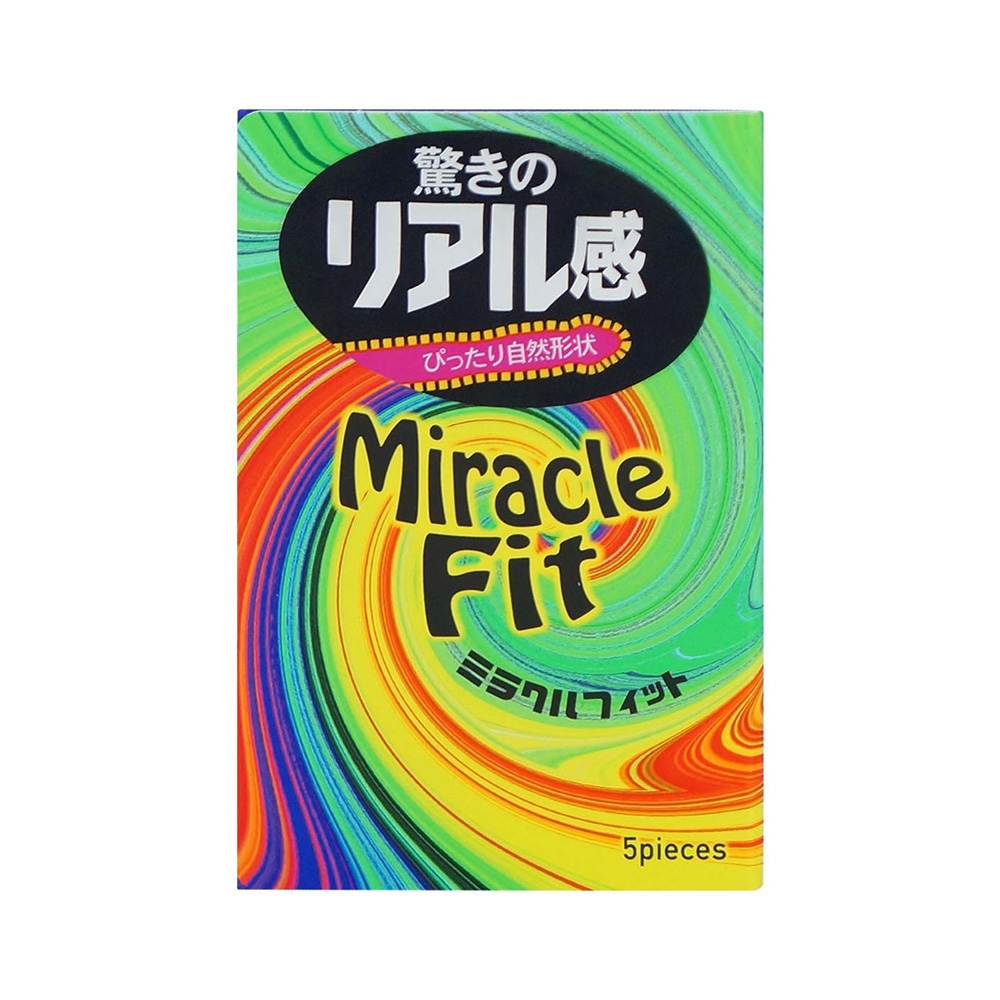 Bao cao su Sagami Miracle Fit ôm khít, tăng khoái cảm, Hộp 5 cái