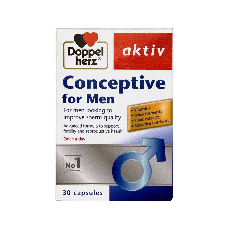 Doppelherz Conceptive for Men tăng chất lượng tinh trùng, Hộp 30 viên
