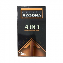 Bao cao su Azodra 4 in 1 Super Long Shock, Hộp 12 cái