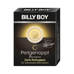Bao cao su Billy Boy Perlgenoppt - Điểm nhấn, hạt nổi tinh tế, Hộp 3 cái