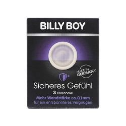 Bao cao su Billy Boy Sicheres Gefühl - Vững tâm, chống xuất tinh sớm, Hộp 3 cái