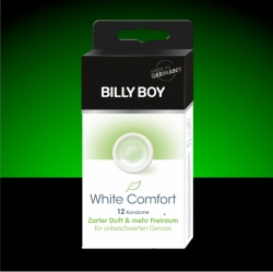Bao cao su Billy Boy White Comfort - Thoải mái, hương thiên nhiên, Hộp 12 cái
