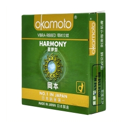 Bao cao su Okamoto Harmony gân sọc tăng khoái cảm, Hộp 3 cái