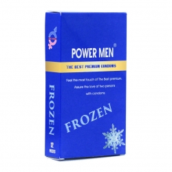 Bao cao su Power Men Frozen gel mát lạnh, tăng khoái cảm, Hộp 12 cái