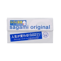 Bao cao su Sagami Original 0.02 Quick siêu mỏng, Hộp 6 cái
