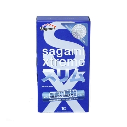 Bao cao su Sagami Xtreme Feel Fit gân tăng khoái cảm, Hộp 10 cái