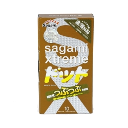 Bao cao su Sagami Xtreme Feel Up siêu mỏng, có gai, Hộp 10 cái