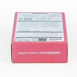 Bao cao su Sagami Xtreme Strawberry hương dâu, Hộp 10 cái