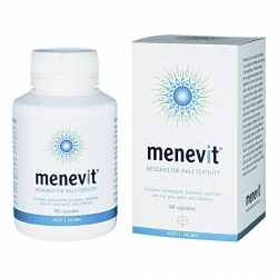 Menevit hỗ trợ và nâng cao chất lượng tinh trùng cho nam giới, Chai 90 viên