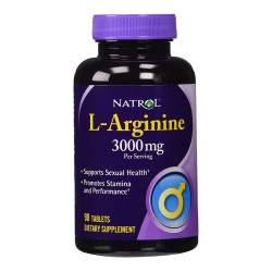 Natrol L-Arginine 3000mg tăng cường sinh lý nam, Chai 90 viên
