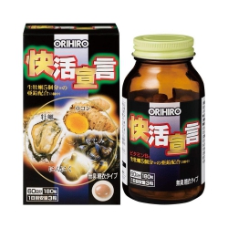 Viên uống tinh chất hàu, nghệ, tỏi Orihiro Nhật Bản bổ tinh trùng, Chai 180 viên